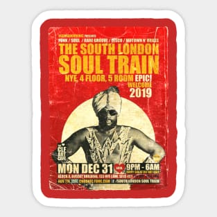 POSTER TOUR - SOUL TRAIN THE SOUTH LONDON 79 Sticker